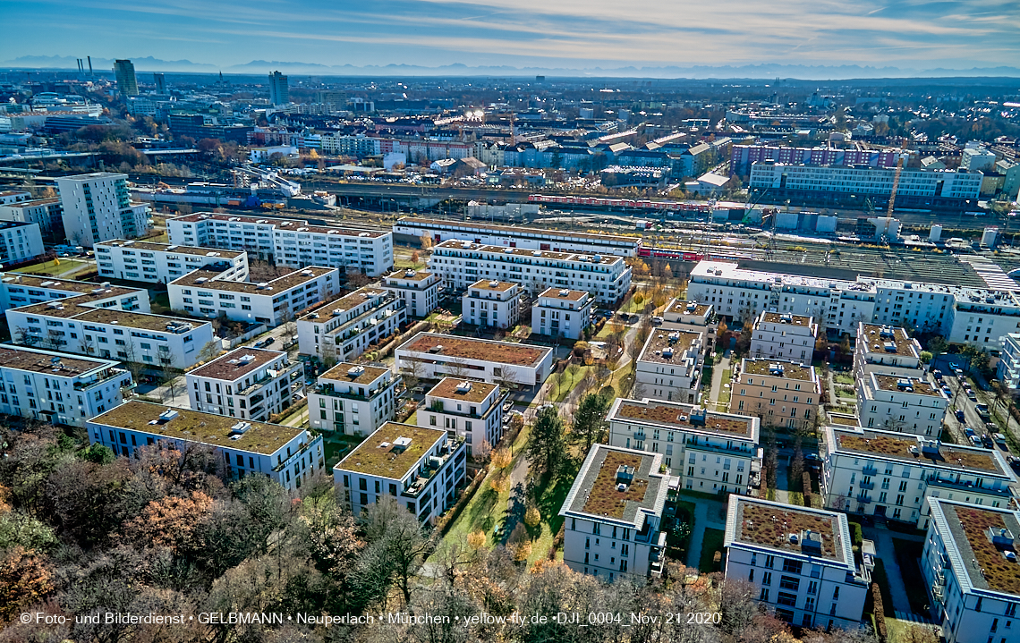 21.11.2020 - Hirschgarten mit Paketposthalle in München